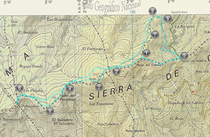 Mapa de la ruta